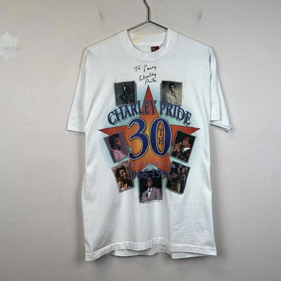 Charley Pride 30th Anniversary T-Shirt - Vintage Concert Tee - Picture 1 of 7